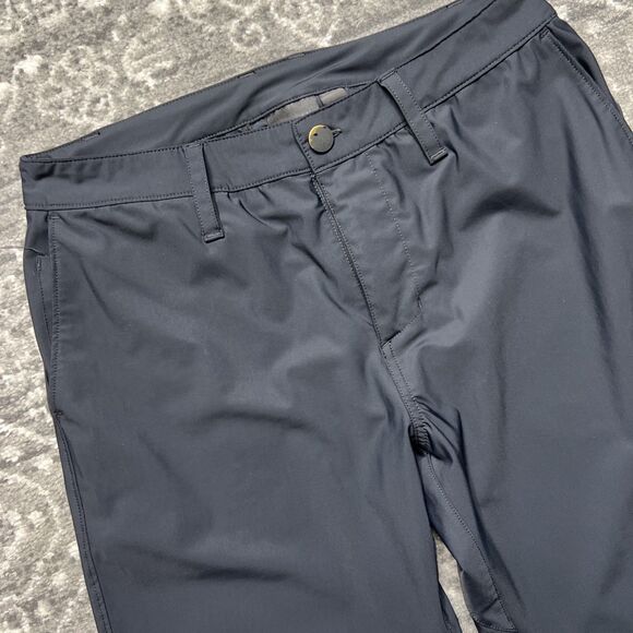 Zella Hybrid Tech Commuter Pants Mens 30 x 31 Black Stretch TaperGolf Travel - Picture 2 of 9